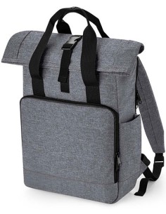 B-BG118L-Recycled Twin Handle Roll-Top Laptop Backpack 2